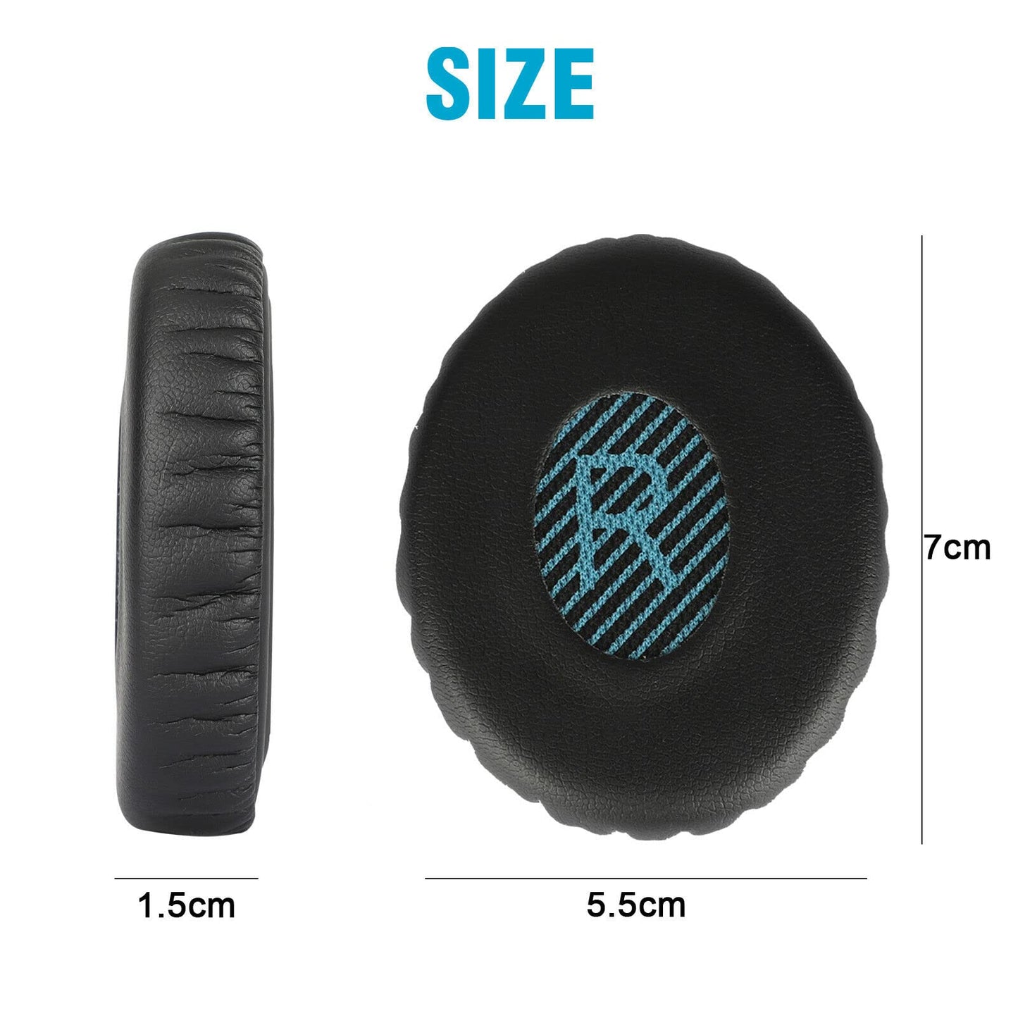 Ear Pads for Bose SoundLink On-Ear, SoundLink OnEar II, SoundTrue On-Ear Wireless Headphones BH1 Headset Ear Cushion Replacement, Black