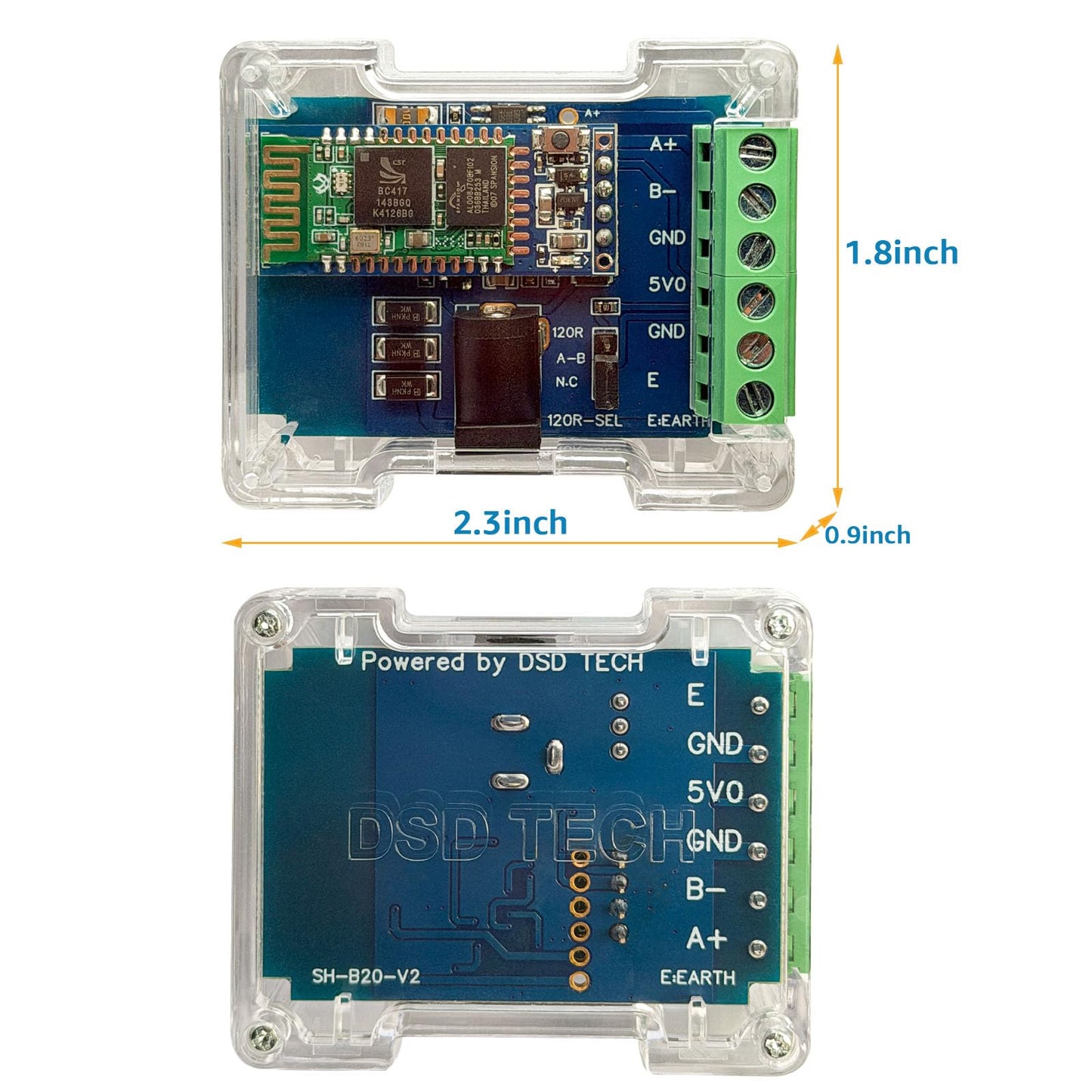 DSD TECH SH-B20 RS485 to Bluetooth SPP Adapter Support Android and Windows OS