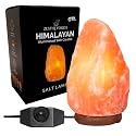 ZESTIQ FOODS Himalayan Salt Lamp - Natural Pink Salt Rock Lamp, Crystal Night Light for Bedroom, Home & Office, Air Purifier, Relaxation & Home Decor