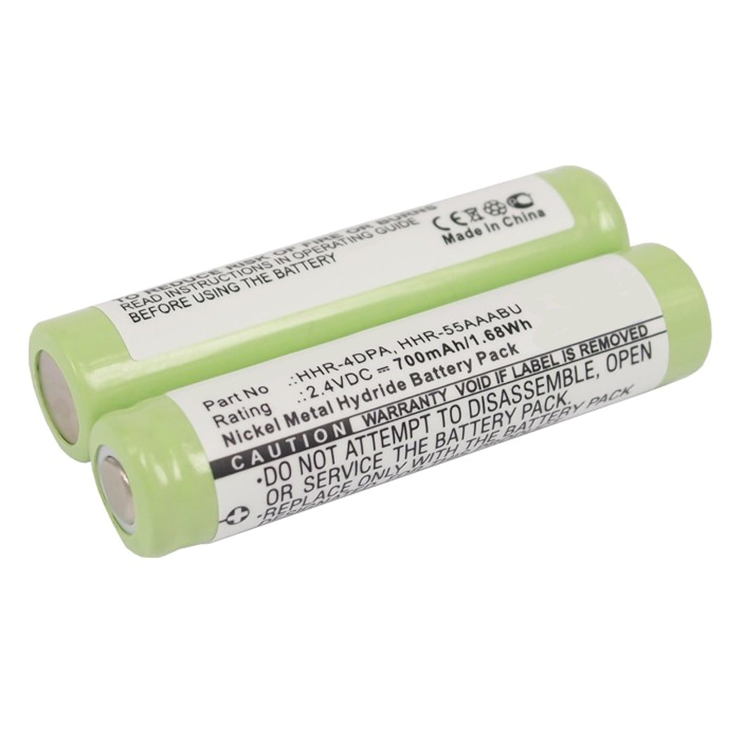 Compatible Cordless Phone Battery, Works with Panasonic KX-TGA820B Cordless Phone, (Ni-MH, 2.4V, 750 mAh) Ultra Hi-Capacity Battery