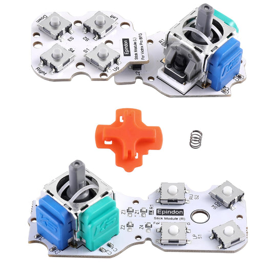 Epindon TMR Hall Effect Electromagnetic Replacement Stick Module Compatible with Victrix Pro BFG Wireless Controllers | Tactile Switch | Conductive