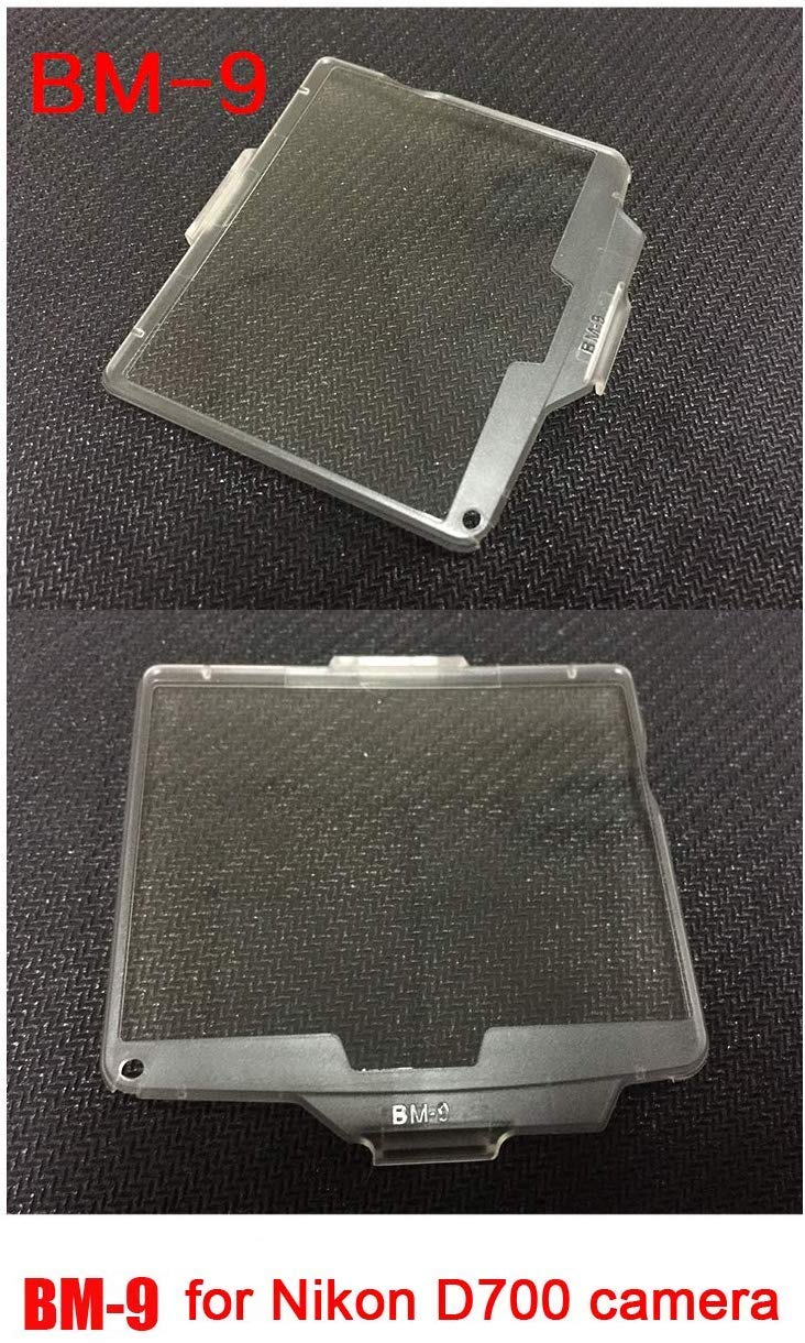 WH1916 [2-Pack] D700 LCD Screen Protective Cover for Nikon D700 SLR Camera, Transparent ABS Screen Protector, Replace BM-9