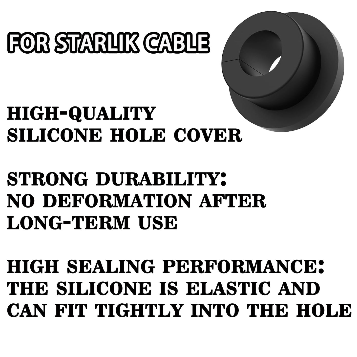 Starlink Cable Routing Kit for 3/4" Wall Hole, Starlink Cable Feed Through Bushings, Starlink Wall Grommet for Starlink Ethernet Cable Grommet