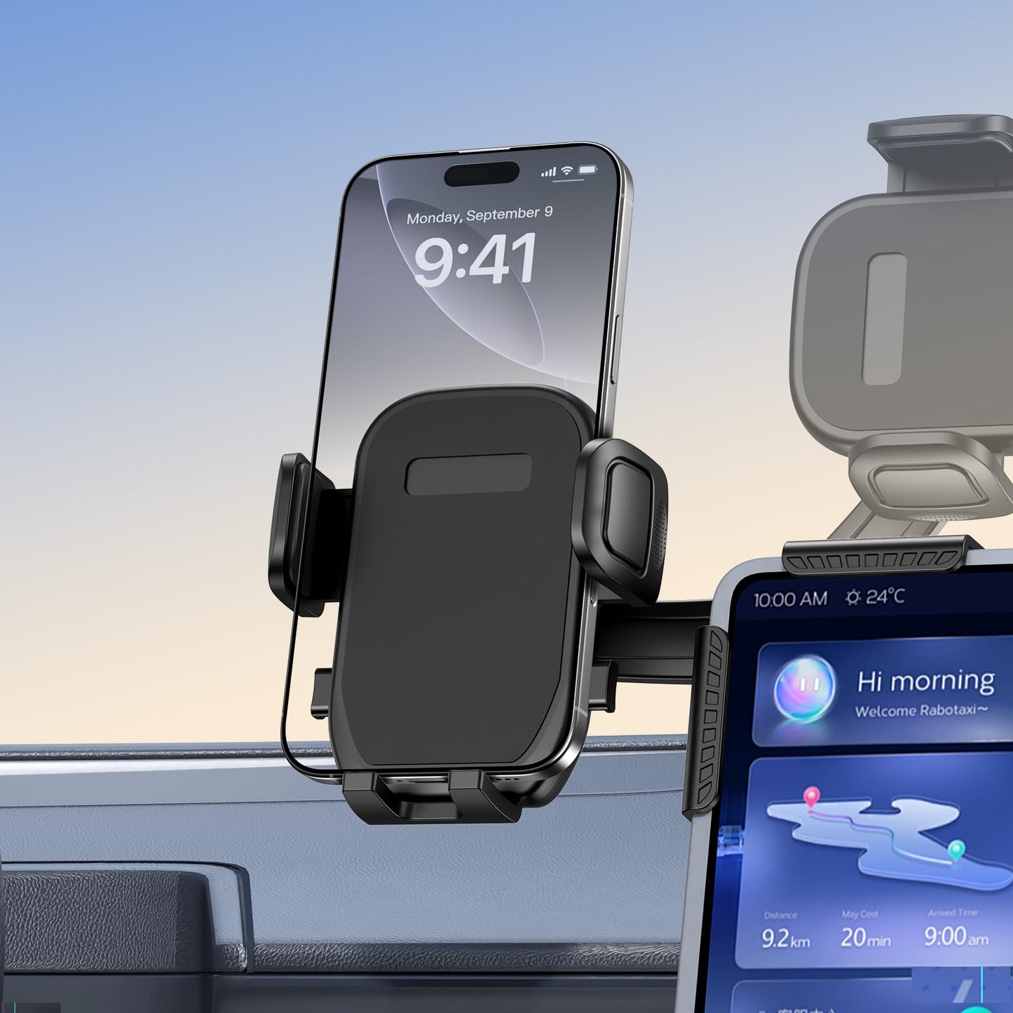 bokilino Tesla Phone Mount, 360° Adjustable Universal Tesla Model Y Accessories, Phone Holders for Your car for Tesla Model 3/Y/S/X/Cybertruck Screen