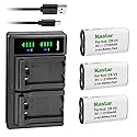 Kastar 3-Pack CR-V3 Battery and LTD2 USB Charger Replacement for Kodak EasyShare CX7530, C300, C310, C315, C330, C340, C360, C433, C433 Zoom, C503