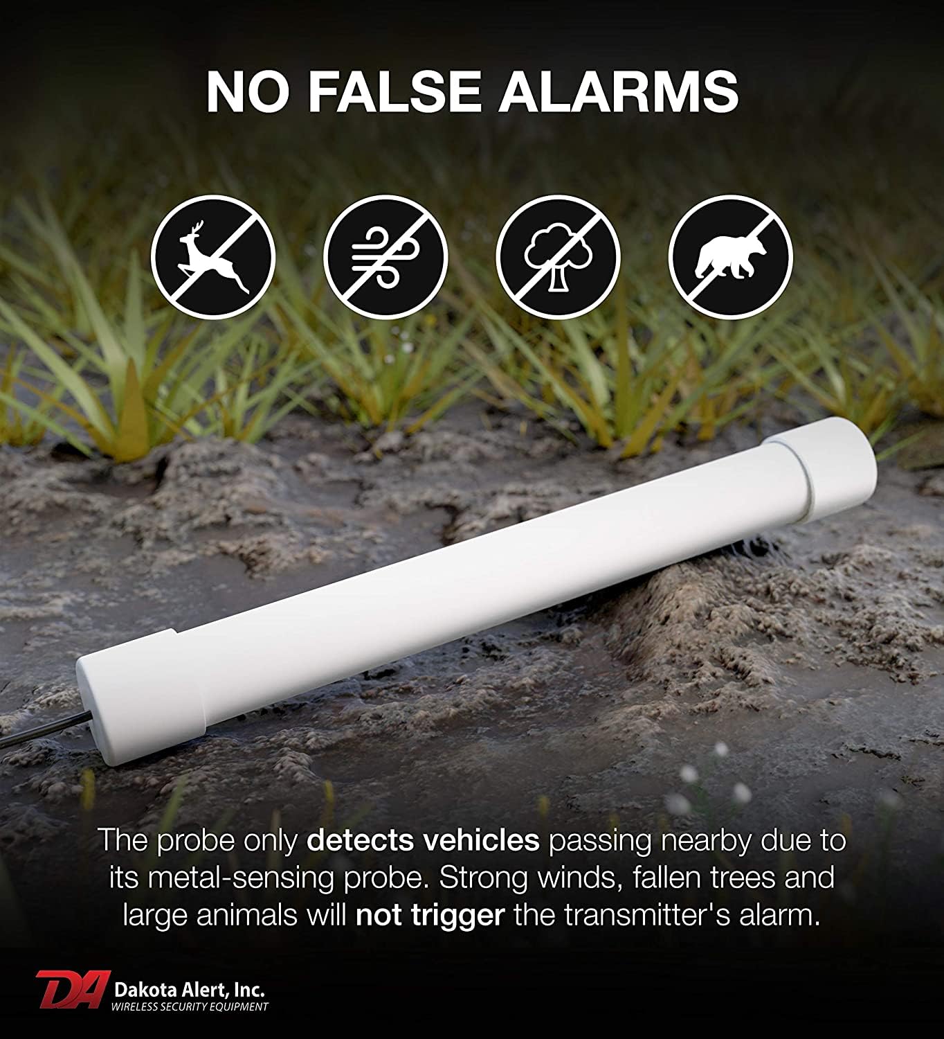 Dakota Alert Driveway Alarm Sensor - DCPA-4k Plus Driveway Alarms Wireless Outside Weatherproof Alert System, 1-Mile-Long Range Sensors, Receiver