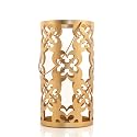 Seven20 Star Wars Stamped Iron Lantern with Handle | Gold Die Cut Rebel Symbol Clusters | Indoor & Outdoor Use | 11.5 Inches Tall