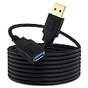 Qxcynsef USB 3.0 Extension Cable 15 FT,5Gbps High Speed Data Transfer Extra Long A Male to A Female Connector for PC,Computers, Printer, External HDD