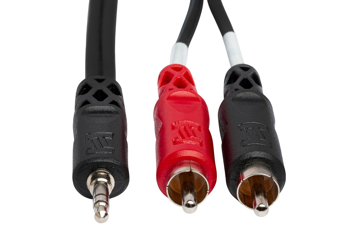 Hosa CMR-215 Stereo Breakout Cable - 3.5mm TRS Male to Left and Right RCA Male - 15 Foot