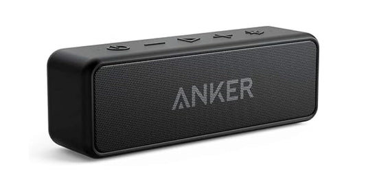 Anker Soundcore 2 Portable Bluetooth Speaker with Stereo Sound, Bluetooth 5, Bassup, IPX7 Waterproof, 24-Hour Playtime, Wireless, Speaker for Home
