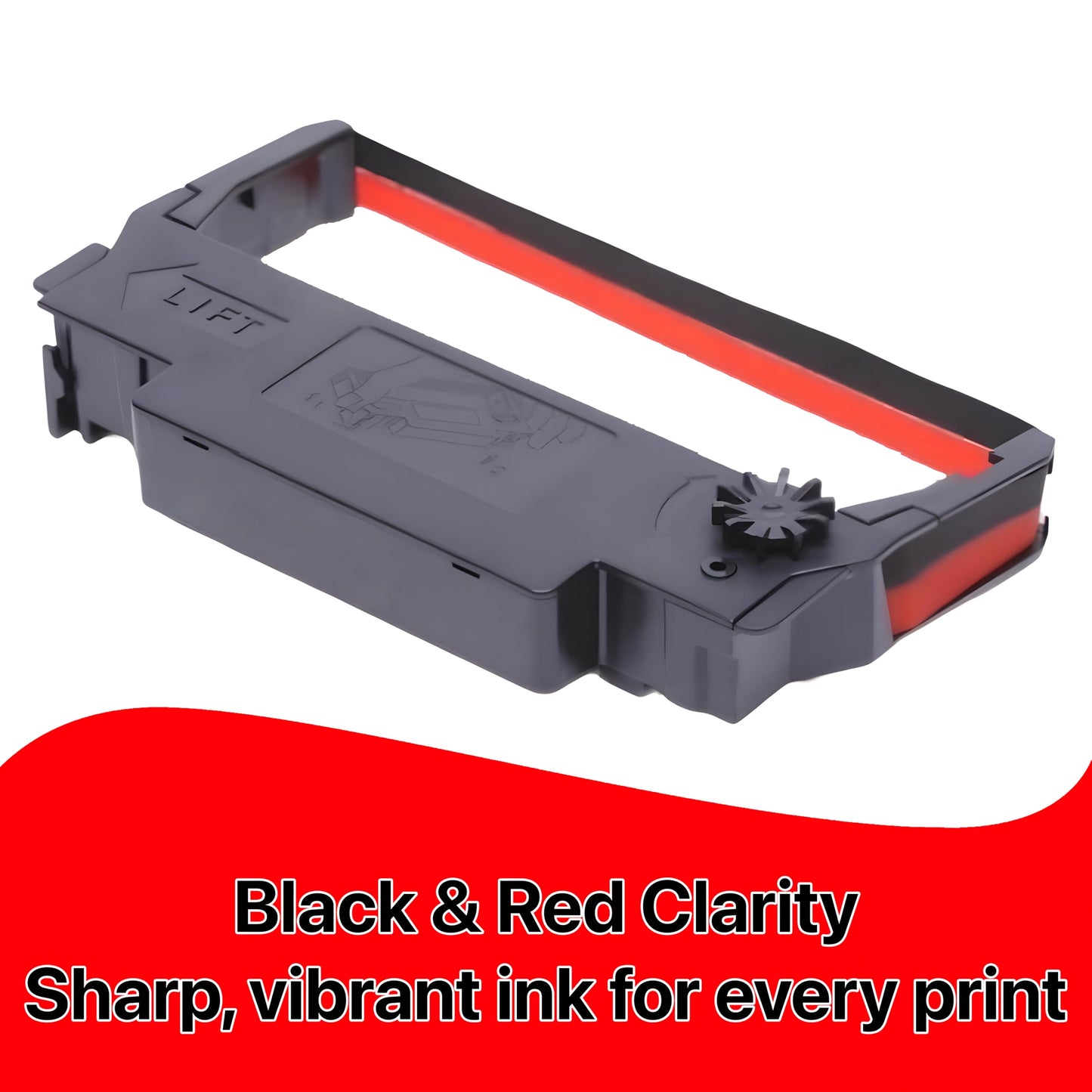 ERC-30 34 38 Ribbon Ink Cartridge Receipt Printer Black and Red, ERC30 Compatible with Epson Printer SNBC BTP-M280, BTP-M280A, BTP-M280B, BTP-M280D
