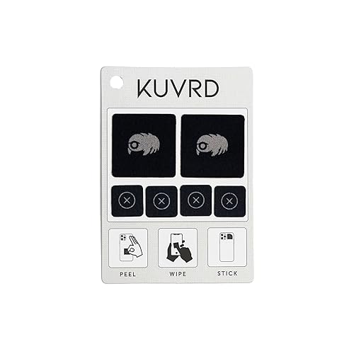 KUVRD Waterbear - Universal Screen Cleaners - Teeny Tiny Cleaning Tools for Your Lenses & Screens - Single Patch Set