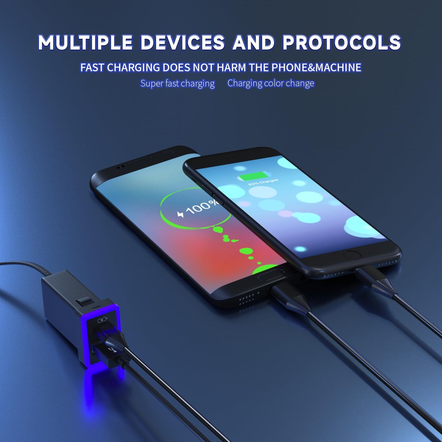 Car Charger PD QC3.0 Fast Charging Type c USB Port Socket,with LED Light Show for Toyota Compatible with Smart Phone,Tablet,and USB Device