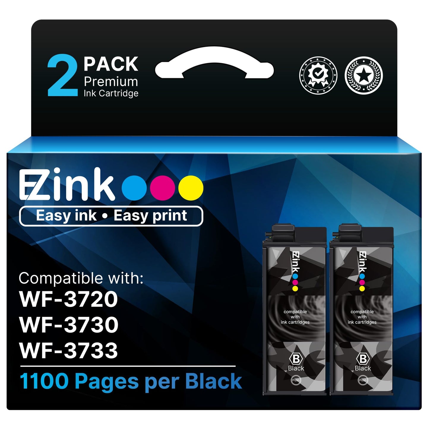 E-Z Ink Remanufactured Replacement for Epson 702xl Black Ink Cartridges