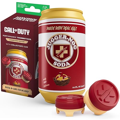 KontrolFreek Call of Duty Jugger-Nog Performance Thumbsticks | for Xbox One (XB1) & Xbox Series X (XBX) Controller | Red and Cream