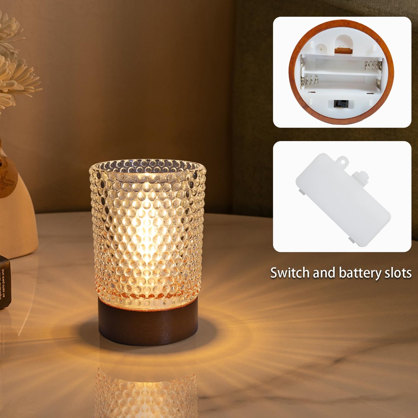 PWTZMYXGS Small Battery Night Light,Portable Night Lamp,Mini Sleep Aid Nightlight Automatic Timing, for Adults Kids Room,Bathroom, Hallway,Bedroom