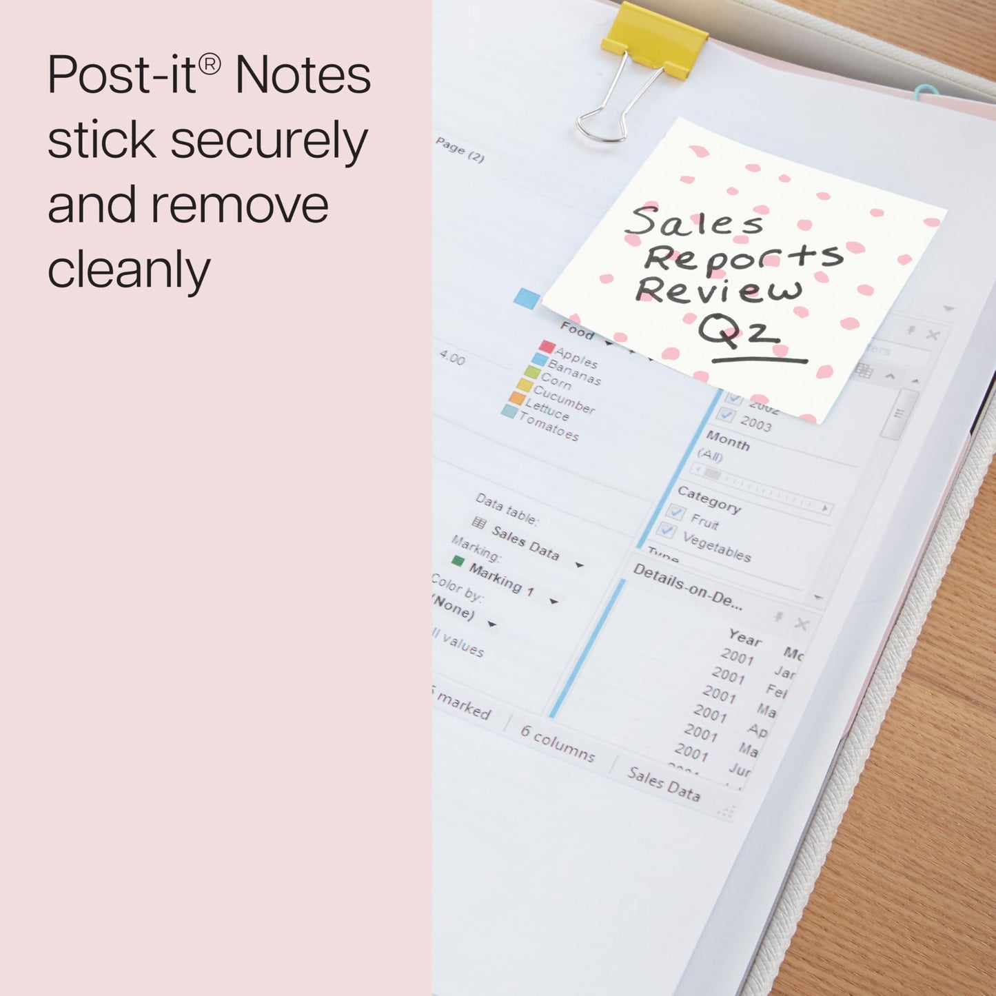 Post-it Polished Patterns, 3 x 3 in, 3 Sticky Notes Pads