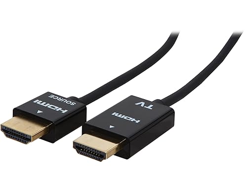 Nippon Labs HDMI-RM-10, RedMere HDMI Super Slim Cable 10-Feet 36 AWG with Ethernet Male to Male, Black
