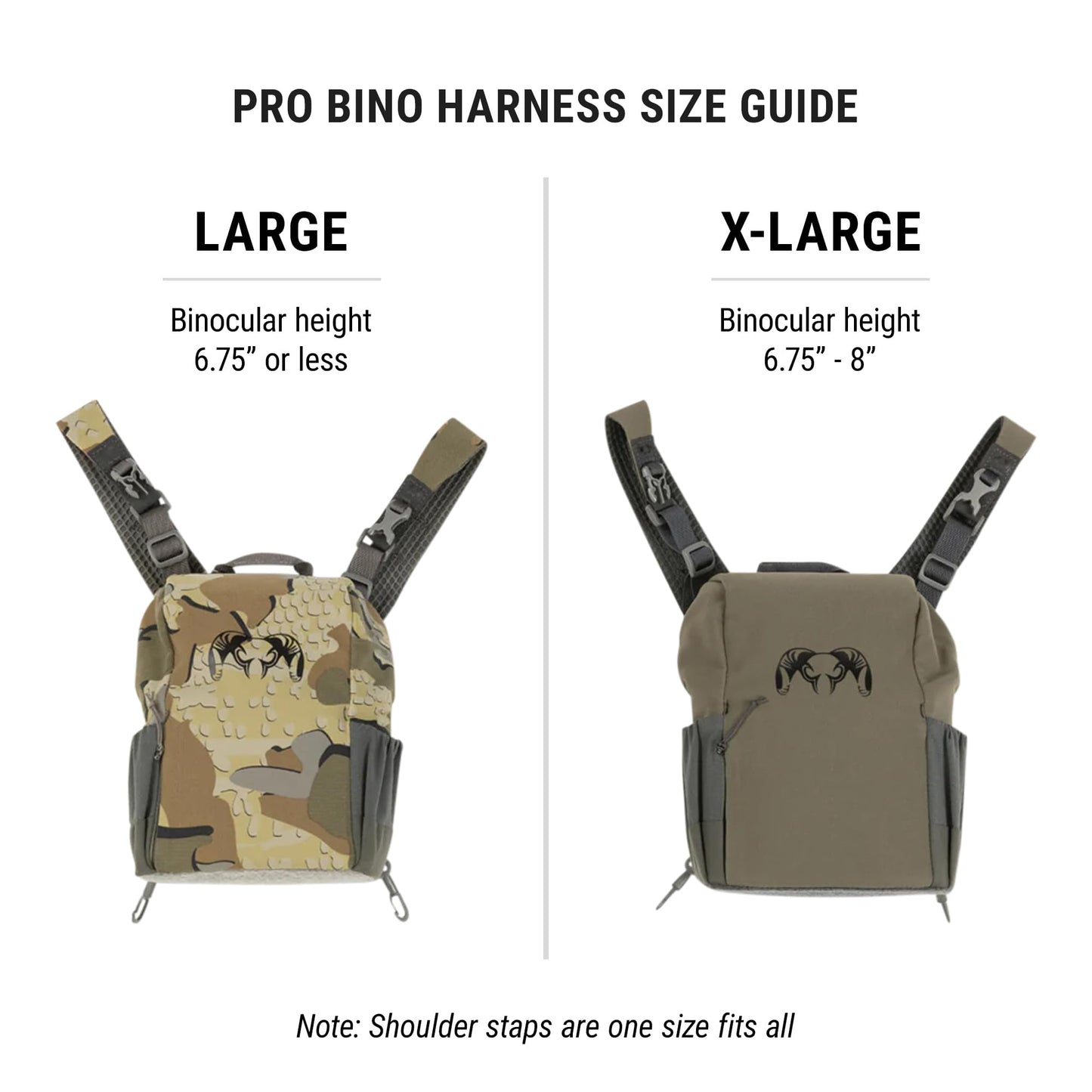 KUIU PRO Bino Harness - Waterproof, Adjustable, One-Hand Lid, Custom Foam Shims, Hydration Rig Compatible Binocular Harness