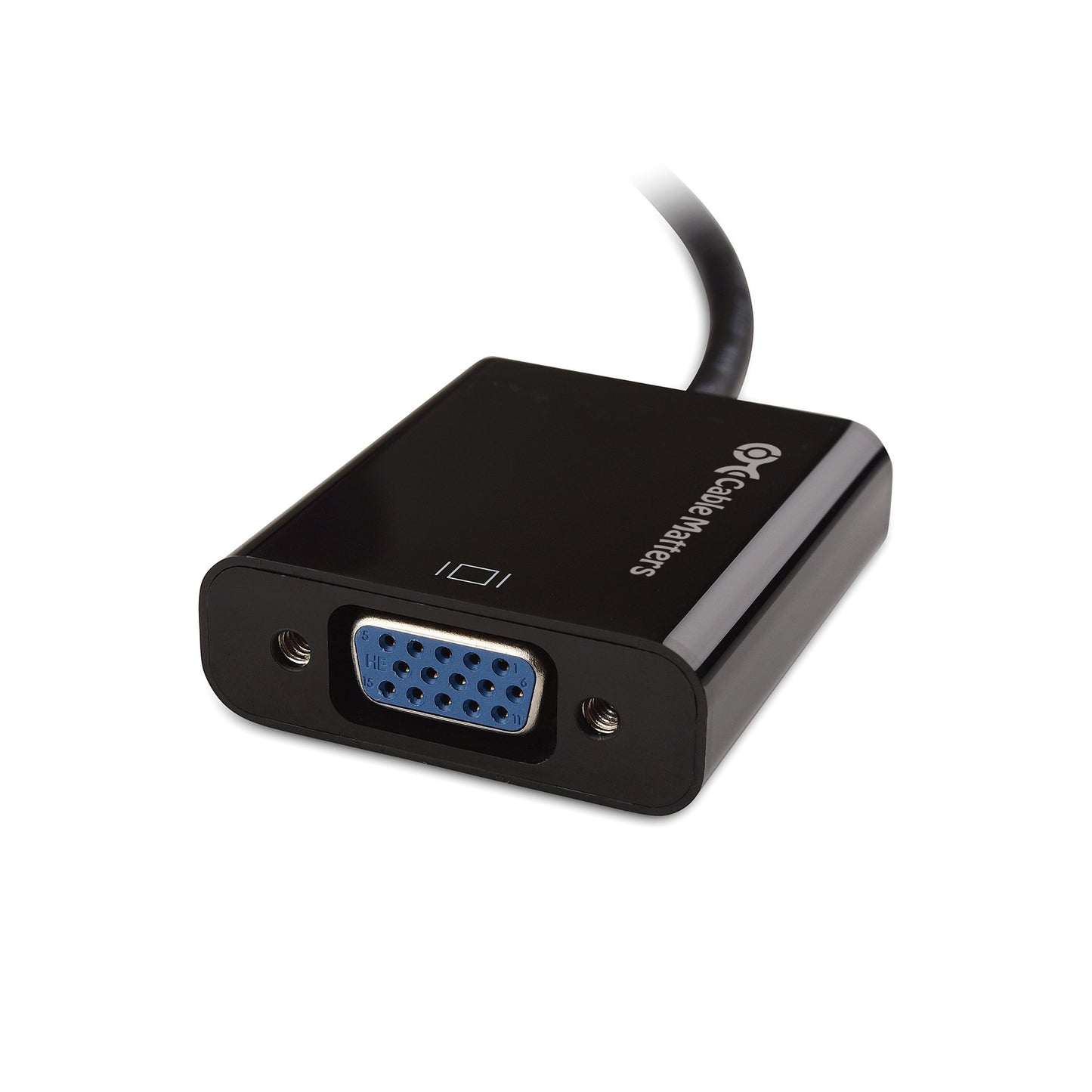 Cable Matters DisplayPort to VGA Adapter Male to Female, Gold Plated DP to VGA Adapter, Black