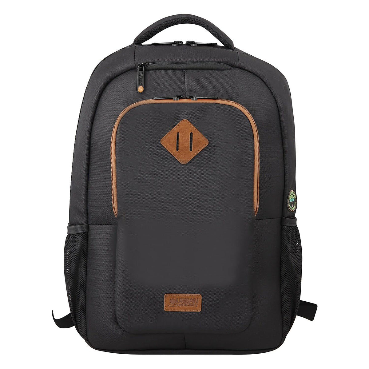 URBAN FACTORY CYCLEE Recycled Plastic 15.6-Inch Eco Laptop Backpack, Black (ECB15UF)