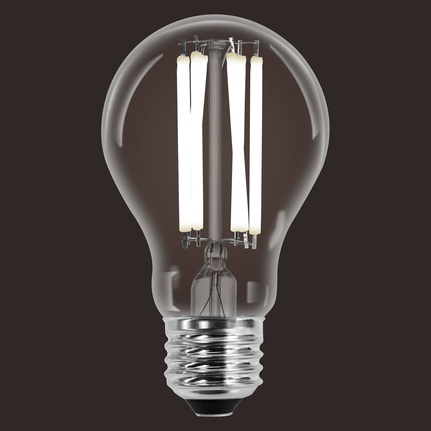 Sylvania A19 Clear LED White Filament Bulb, 11.5W, Dimmable, 1500 LMS, Medium Base, 5000K, Daylight - 2 Pack (42173)