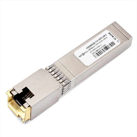 HPC Optics Compatible with Cisco GLC-TE 1000BASE-T SFP Transceiver | 1G TX Copper RJ-45 100m GLC-TE-HPC