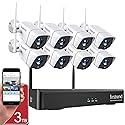1080P Wireless Security Camera System, Firstrend 8CH Wireless NVR System with 8 pcs 1080P HD Security Camera and 3TB Hard Drive Pre-Installed, CCTV