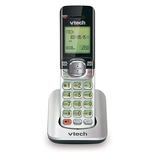 VTech CS6509 Accessory Cordless Handset, Silver/Black | Requires VTech CS6519 or CS6529 to Operate