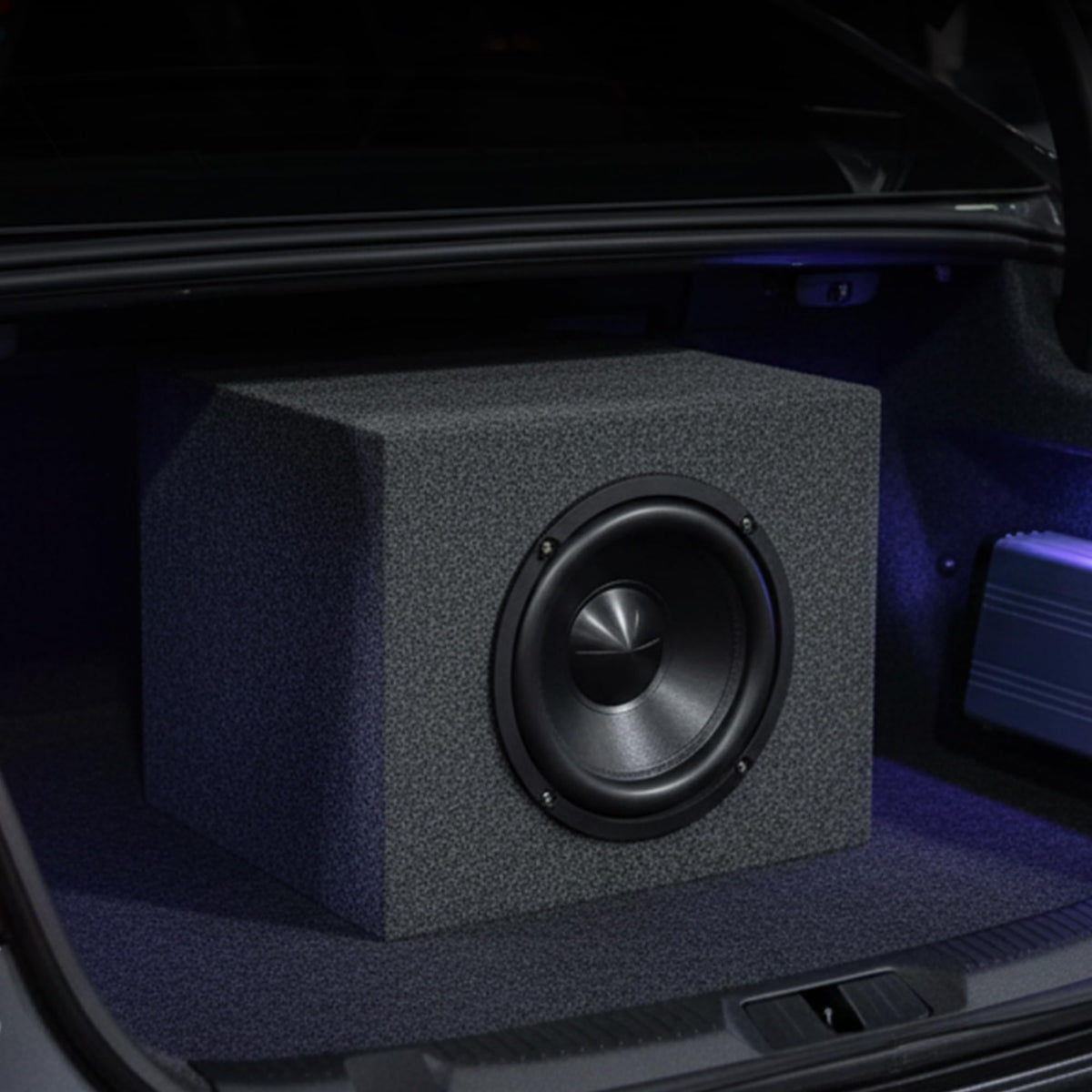 Q Power HD110 Single Sealed Heavy-Duty Subwoofer Box