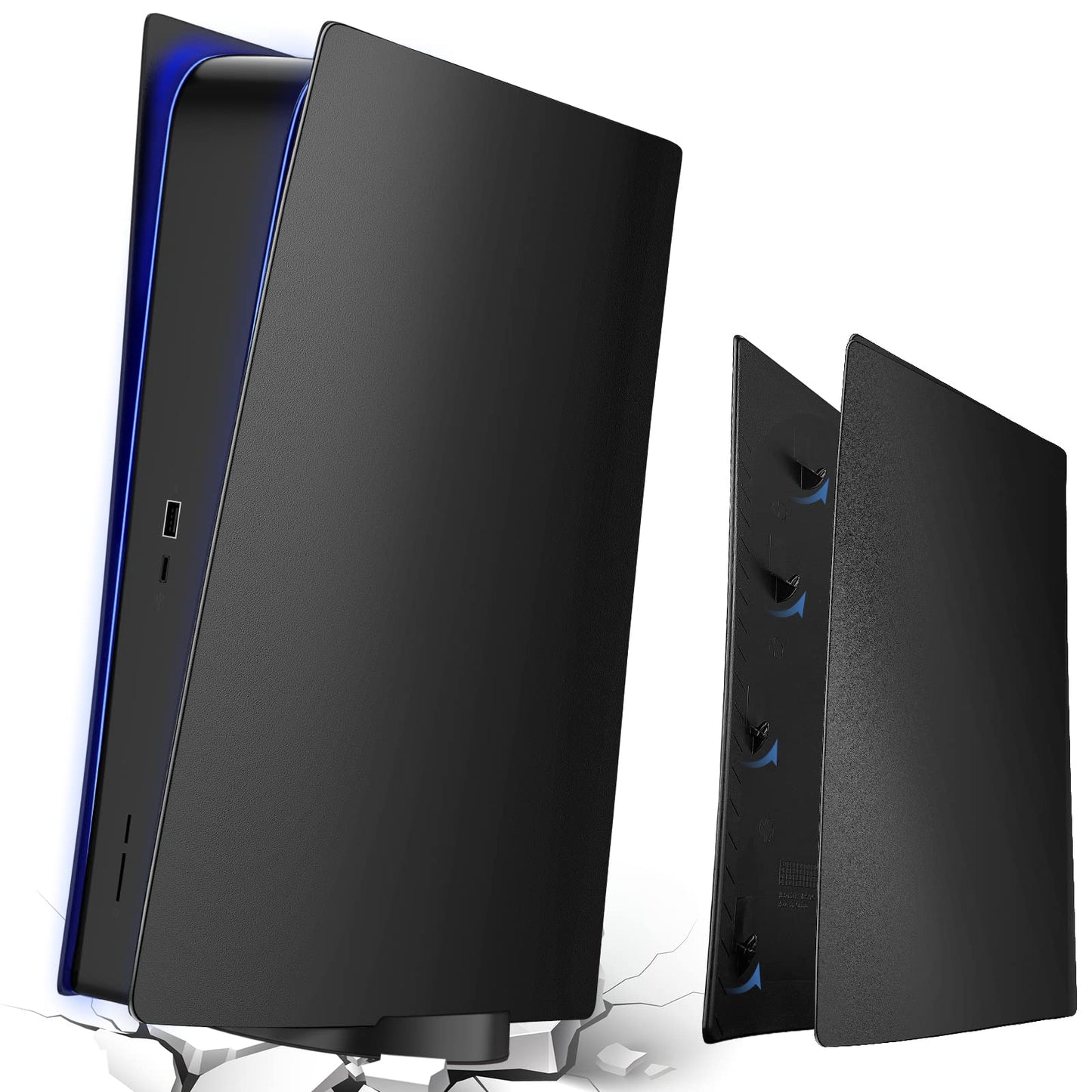 Wedorat Faceplate for PS5 Plate Digital Edition, Case Cover Customized for PlayStation 5 Digital Edition Hard Shell Skin Replacement Cover Plates