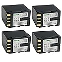 Kastar BN-V428 Battery 4-Pack Replacement for JVC GR-DVL700, GR-DVL707, GR-DVL710, GR-DVL715, GR-DVL720, GR-DVL722, GR-DVL725, GR-DVL728, GR-DVL765
