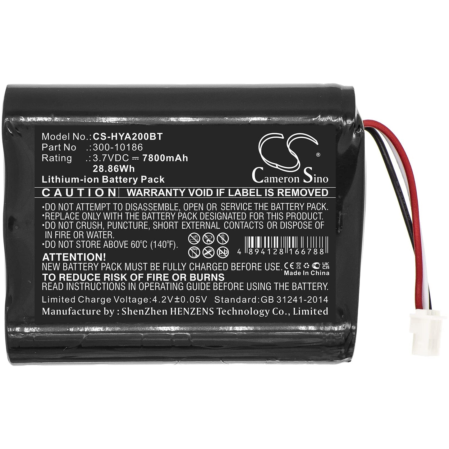 LIONX Battery for Alarm System Fit Model Pro 7 AI05-2 AIO7-1 AIO7-2 Command Smart Security Panel ADT7AIO ADT5AIO 300-10186 7800mAh / 28.86Wh