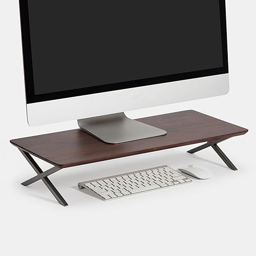 Anji Mountain Monitor Stand - Desktop Organizer & Laptop Riser, Ergonomic Monitor Riser, Space-Saving Monitor Stand for Desk, Durable Construction