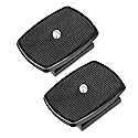 2 Pack 43mm Tripod Quick Release Plate Camera Mounting Adapter with 1/4'' Screw for Universal Tripod