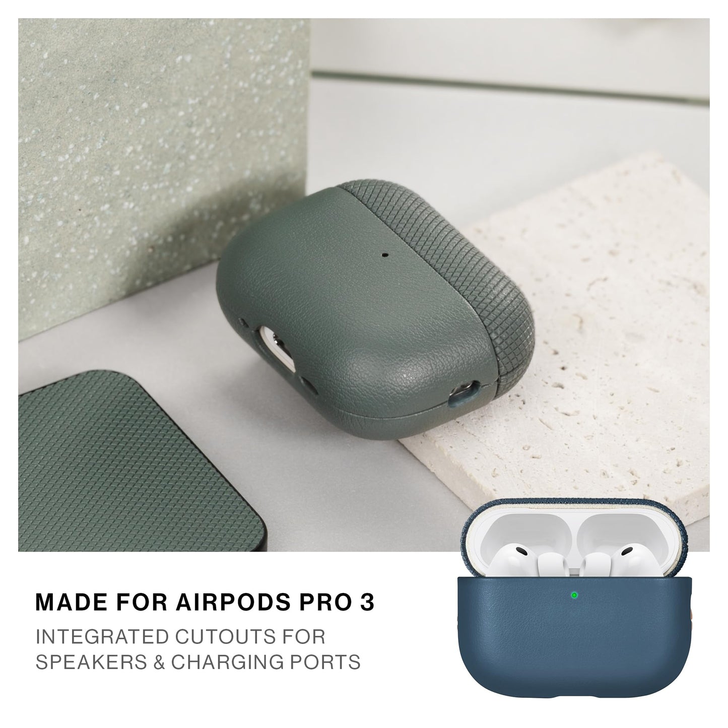 Native Union (Re) Classic Case for AirPods Pro 3 - Premium Resistant & Recycled Materials - Durable Protection - Supports Wireless Chargers