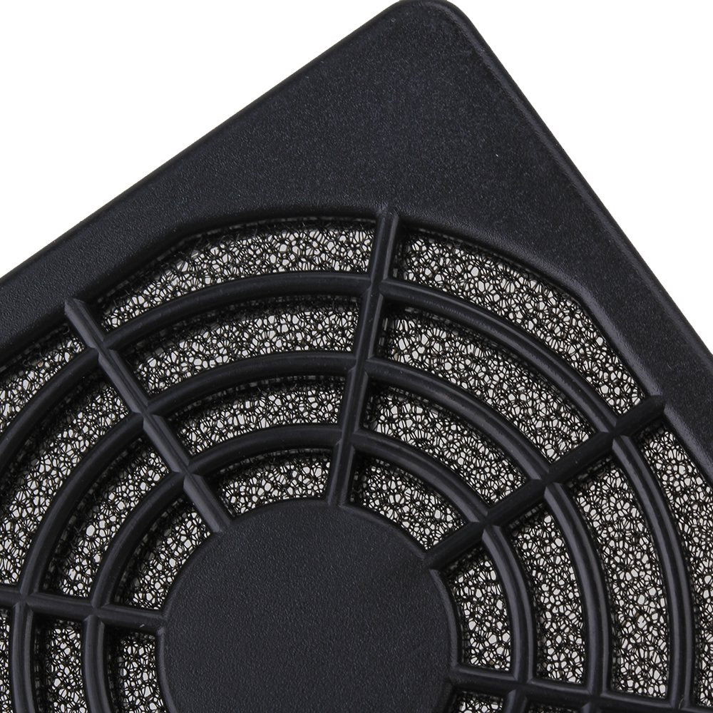 BQLZR 60mm Black Plastic Case Fan Filter Guard Grill or Cover PC Computer Pack of 5