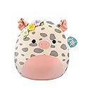 Squishmallows Original 16in Rosie The Spotted Pig with Flower Pin - Official Jazwares Plush (Large)
