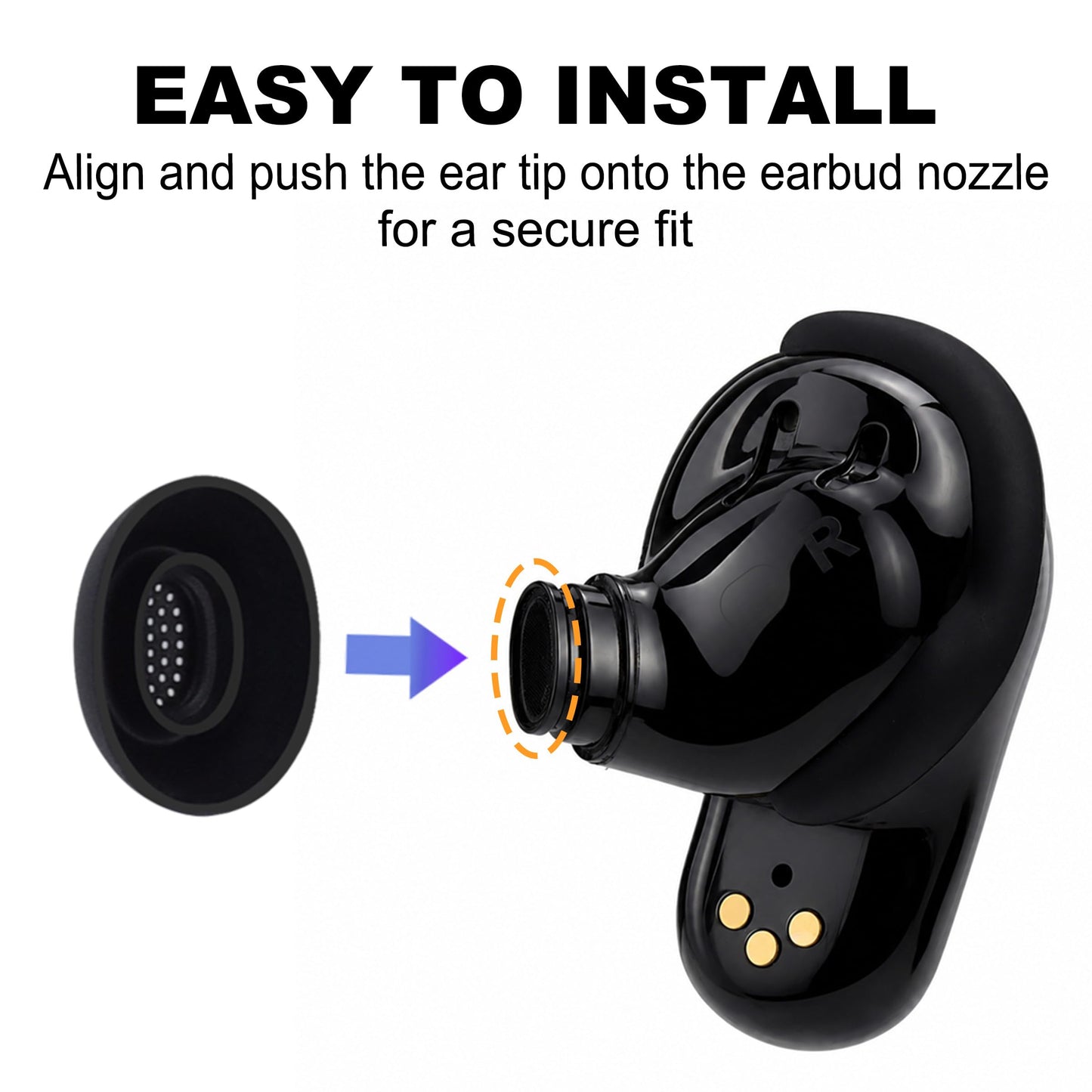 XMTYAN Replacement Ear Tips Compatible with Bose QuietComfort Ultra Earbuds (2nd Gen, 2025), Soft Silicone Eartips with Portable Storage Box (3