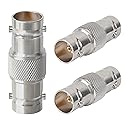 MOOKEERF 3PCS SDI Connector BNC Adapter 75 Ohm BNC Female to Female Barrel Connector for HD-SDI/3G-SDI/4K/8K SDI Video Camera Cable