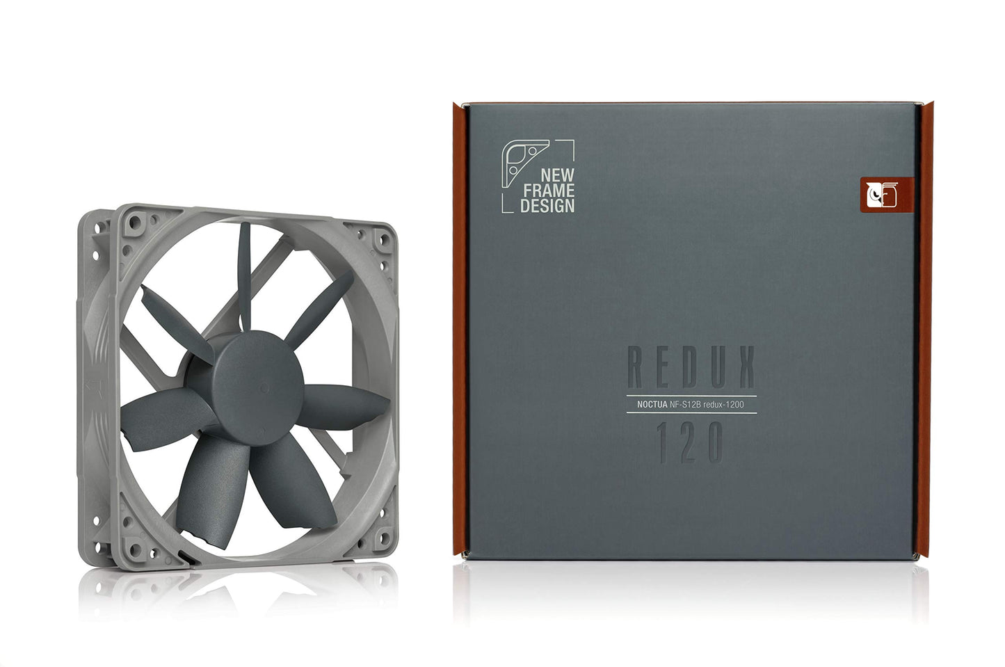Noctua NF-S12B redux-1200, High Performance Cooling Fan, 3-Pin, 1200 RPM (120mm, Grey)