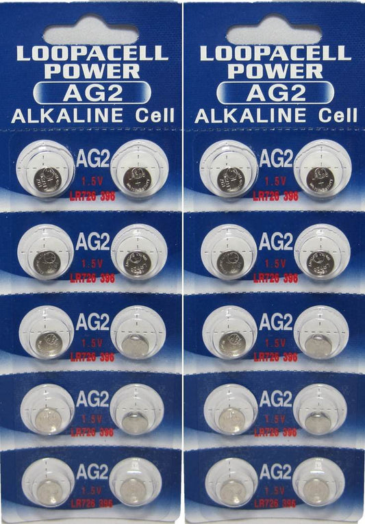 LOOPACELL 20 X AG2 Alkaline Button Cell Batteries