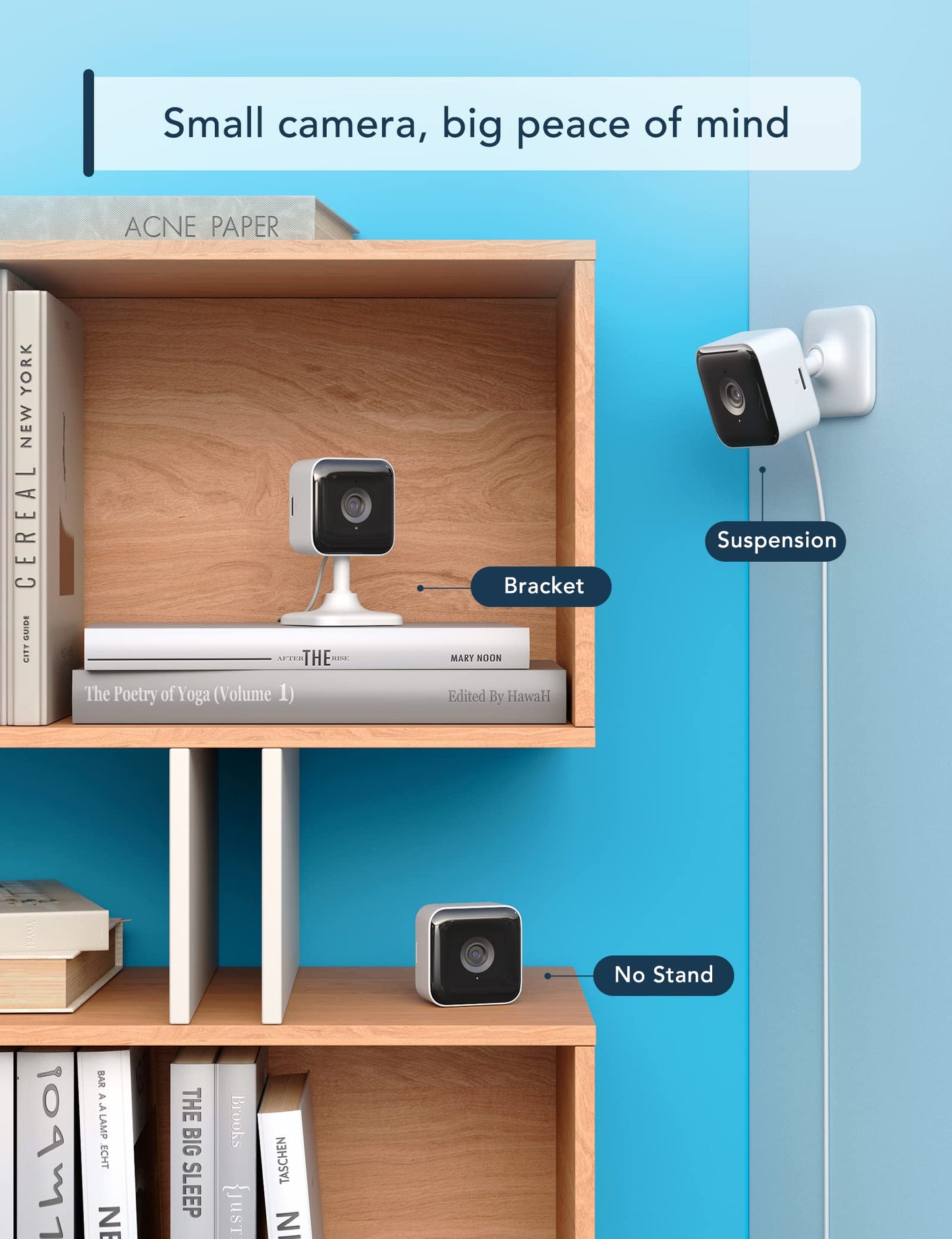 GNCC 2K Indoor Security Camera, 2 Packs Cameras for Home Security Wi-Fi Cameras, Motion/Sound Detection, Night Vision, 2-Way Audio, Real-Time Alert