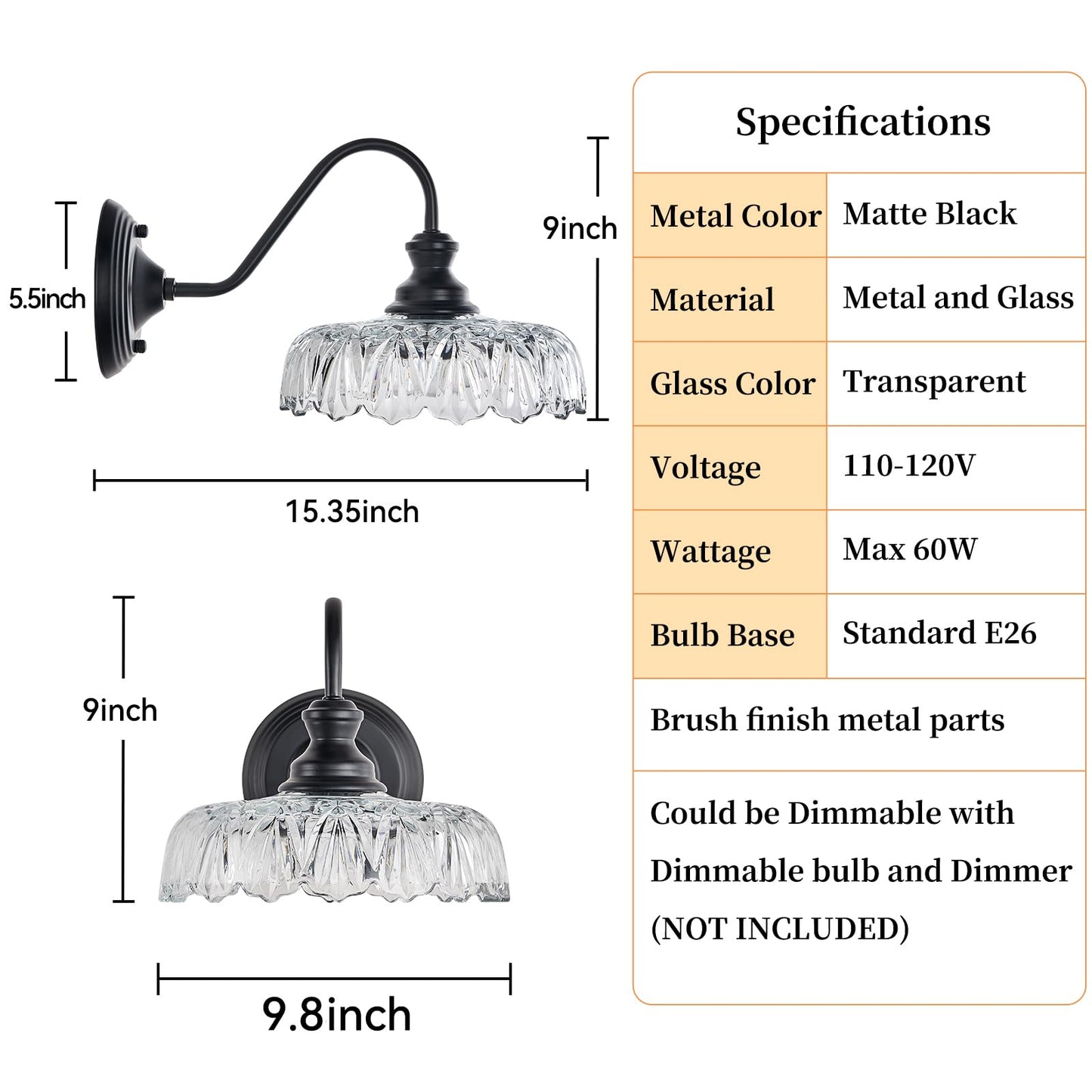 HDDFL Modern Wall Scone Bedside Wall Lamp Matte Black Bedroom Light Fixtures in Door Lighting Fixture for Living Room Hallway Corridor
