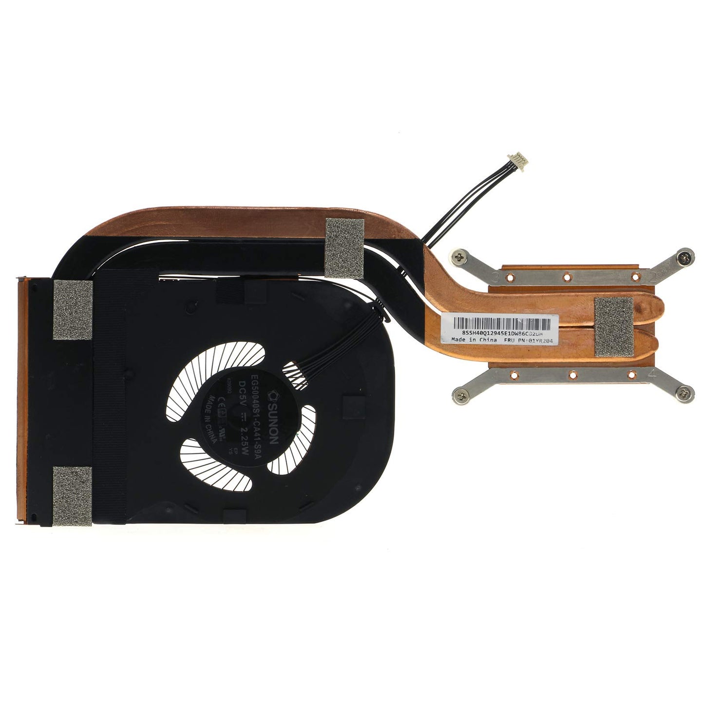 CPU Cooling Fan with Heatsink for 01YR204 Lenovo ThinkPad X1 Carbon 6Th Gen