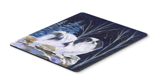 Caroline's Treasures SS8374MP Starry Night Japanese Chin Mouse Pad, Hot Pad or Trivet for Home Office Gaming Working Computers Laptop Mouse