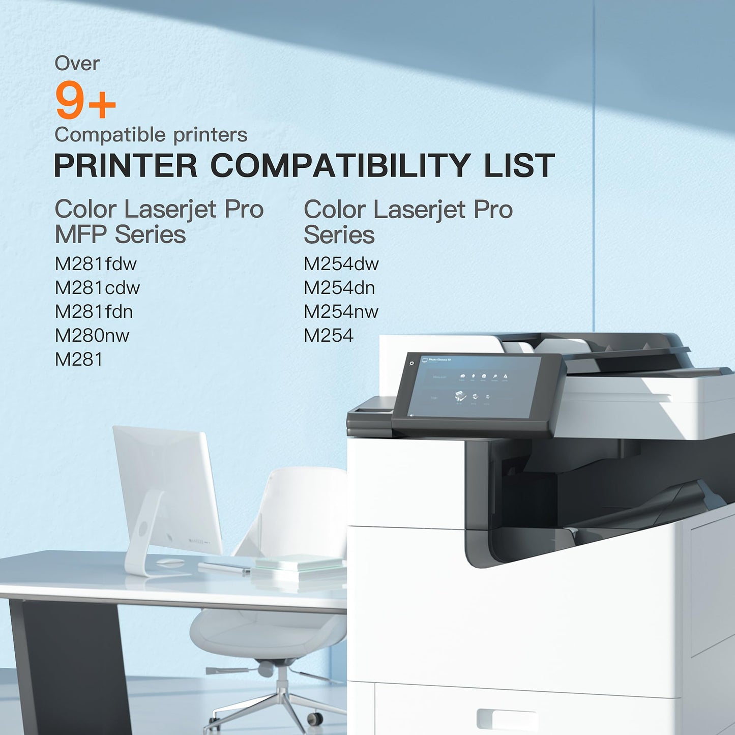 E-Z Ink 202A Compatible Toner Cartridge Replacement for HP 202A 202X CF500X CF500A to use with Color Pro MFP M281fdw M281cdw M281fdn M254dw M254 M281