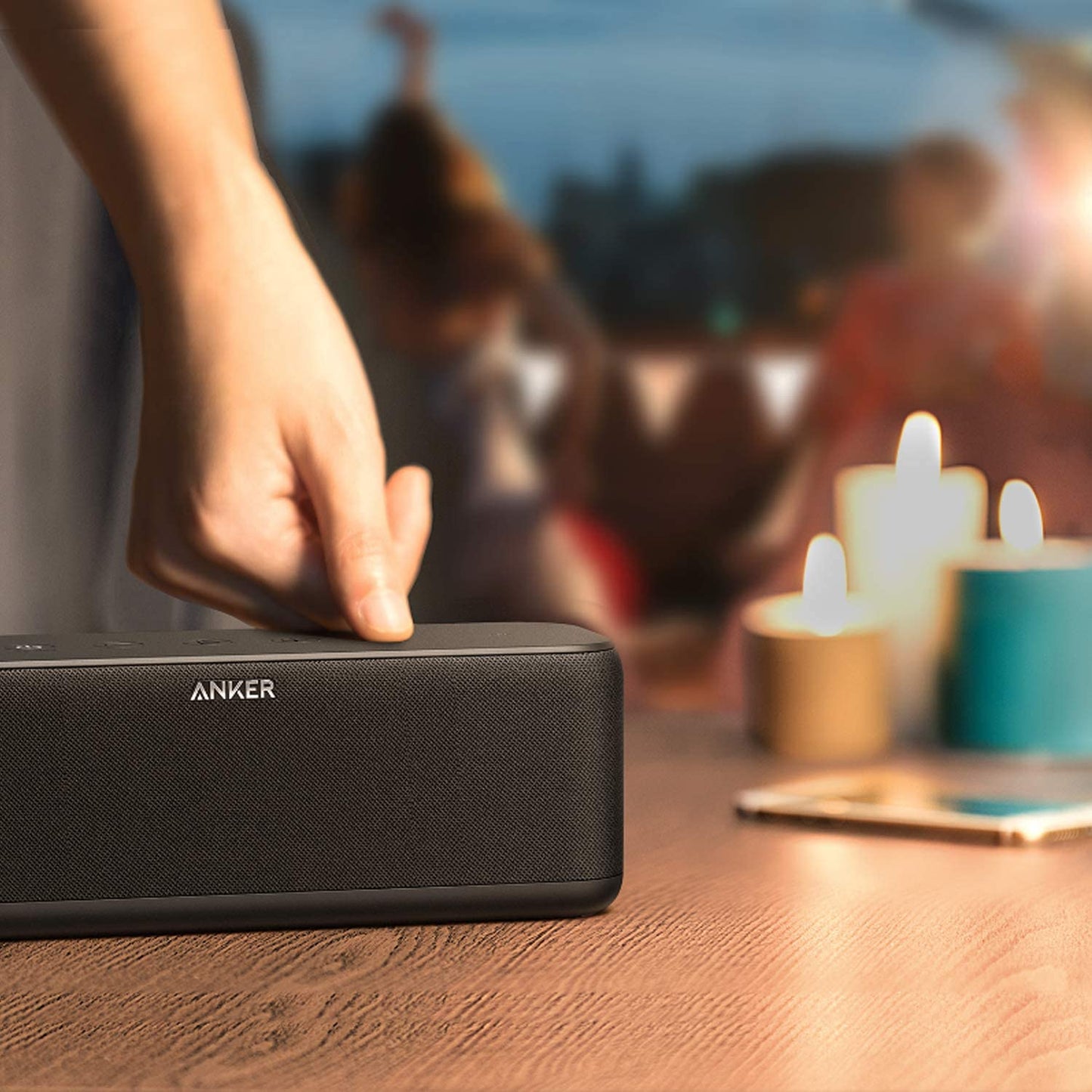 Anker Upgraded Soundcore Boost Bluetooth Speaker with Well-Balanced Sound, BassUp, 12H Playtime, USB-C, IPX7 Waterproof, Wireless Customizable EQ via