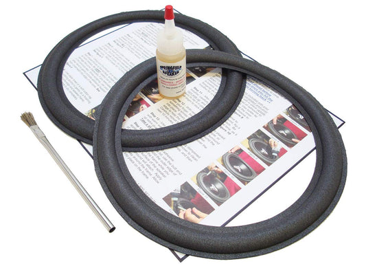 Advent 10 Speaker Foam Surround Repair Kit - Flat-attach Roll, Metal or Masonite Disk, Model: 2ADV10m, Electronic Store