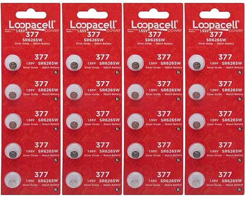 LOOPACELL 20 377 376 Silver Oxide Watch Batteries SR626SW SR626W